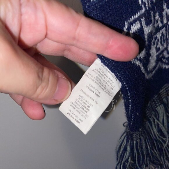 New York Yankees World Series Champions 2009 Scarf BLUE WHITE GRAY - Picture 3 of 5